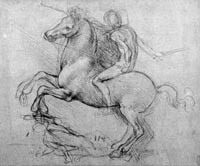 Эскиз статуи коня